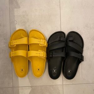 Size 10 - two pairs of EVA foam sandals